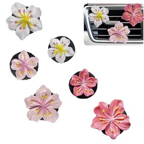 Car Perfume Clip Manufacturer - 2pcs Flower Air Outlet, Peach Blossom Aroma Diffuser