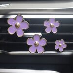 Car Air Freshener Manufacturer - Vent Clip Scents, Flower Clip in Pink White Black