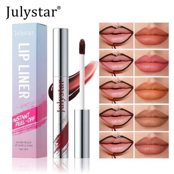 Lip Liner Stain Manufacturer - 5 Color Liquid Peel-off, Waterproof & Transfer Resistant