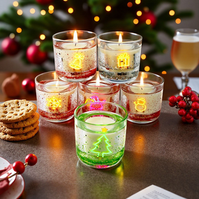 Scented Candle Manufacturer - Customized Jar Glass Soy Wax, LED & 1-Color Print