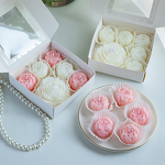 Soy Wax Candle Set Manufacturer - Handmade Peony Flower Rose, Aromatic Gift Set