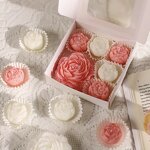 Soy Wax Candle Set Manufacturer - Handmade Peony Flower Rose, Aromatic Gift Set