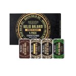 Solid Cologne Set Manufacturer - Men's Long Lasting 4 In A Box, Portable Floral Balm
