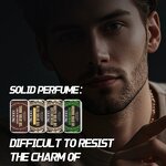 Solid Cologne Set Manufacturer - Men's Long Lasting 4 In A Box, Portable Floral Balm