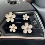 Car Air Freshener Manufacturer - Vent Clip Scents, Flower Clip in Pink White Black