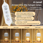 Candle Warmer Manufacturer - Adjustable Flameless Wood Table Lamp for Wax Melting