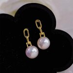 Earrings - Manufacturer 14K Gold 5A/6A Pearl French Vintage Light Luxury Drop