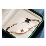 Bracelet - Manufacturer Four-leaf Flower Titanium Steel Rose Gold Diamond Women