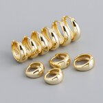Earrings - Manufacturer S925 Silver 18K Gold Chunky Huggie Hoop for Women