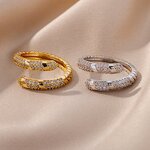 Ring - Manufacturer Wholesale Gold Silver Geometric Multilayer Zircon Open Women