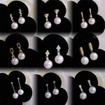 Earrings - Manufacturer 14K Gold 5A/6A Pearl French Vintage Light Luxury Drop