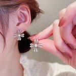 Earrings - Manufacturer S925 Silver French Pearl Flower Niche Delicate Stud