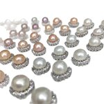 Earrings - Manufacturer 7-8mm Natural Pearl S925 Silver Zircon Fashion Stud