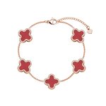 Bracelet - Manufacturer Gold Plated Four Leaf Clover Shell Titanium Steel Women