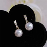 Earrings - Manufacturer 14K Gold 5A/6A Pearl French Vintage Light Luxury Drop