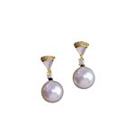 Earrings - Manufacturer 14K Gold 5A/6A Pearl French Vintage Light Luxury Drop
