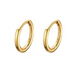 Earrings - Manufacturer 2025 S925 Silver Gold Glossy Huggie Piercing Hoop Women