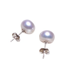 Earrings - Manufacturer Wholesale 5A S925 Silver Natural Pearl Stud for Women