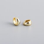 Earrings - Manufacturer S925 Silver 18K Gold Chunky Huggie Hoop for Women