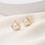 Earrings - Manufacturer S925 Silver Freshwater Pearl Highlighter Fashion Stud