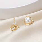 Earrings - Manufacturer S925 Silver Freshwater Pearl Highlighter Fashion Stud