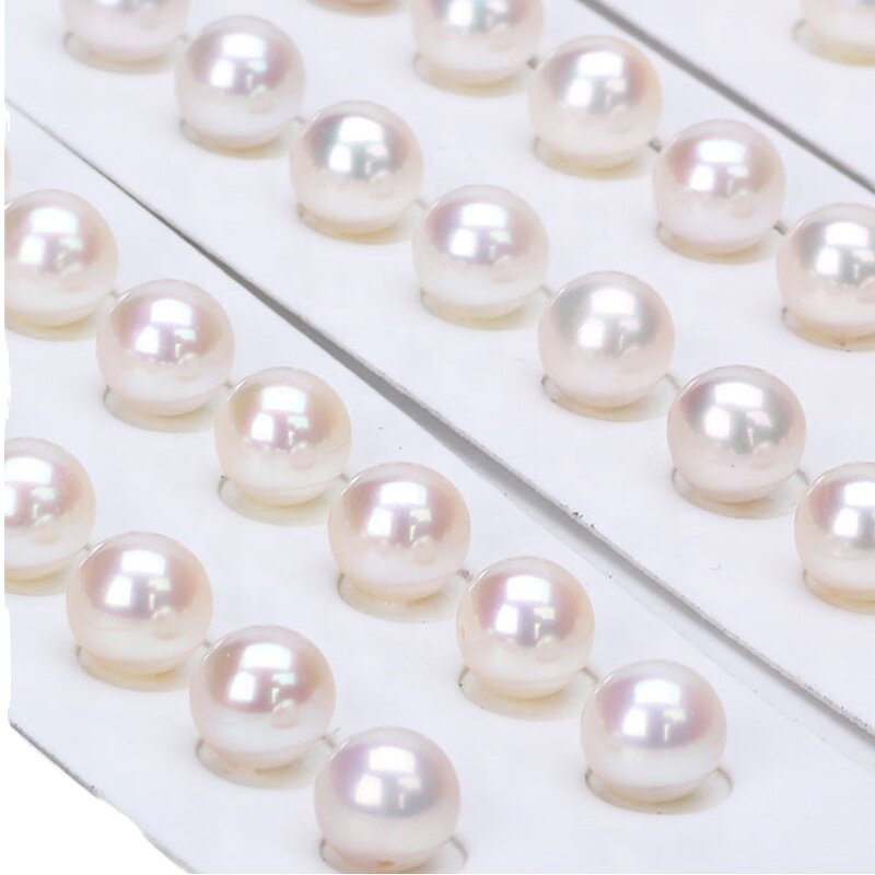 Pearl Beads - Manufacturer 3-13.5mm 4A Semi Round Loose Freshwater for Jewelry