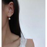 Earrings - Manufacturer S925 Silver Natural Pearl Trendy Luxury Stud for Women