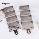Storage Box - Manufacturer Foldable Leather Multiple Sunglasses Travel Organizer