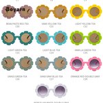 Sunglasses - Manufacturer Kids Plastic Flower Shape Outdoor Promotional Shades
