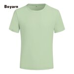 T-shirt - Manufacturer Wholesale 200GSM Solid Unisex Custom Logo Quick Dry Rib Neck