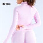 Sport Jacket - Manufacturer Women's Quarter Zip Seamless Quick-Dry Long Sleeve