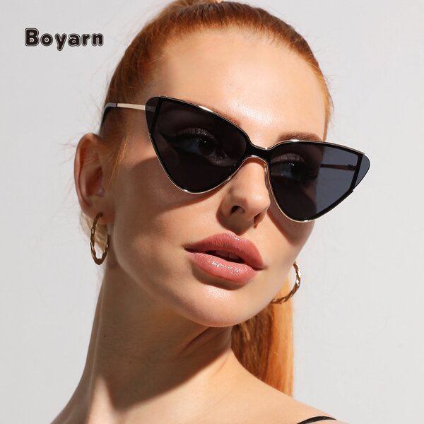 Sunglasses - Manufacturer Women's Vintage Gold Silver Large Frame UV400 Custom