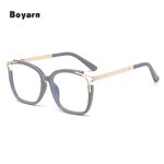 Eyeglasses - Manufacturer Women's TR90 Metal Big Frame Anti-Blue Light Computer