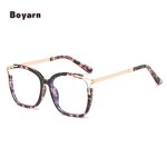 Eyeglasses - Manufacturer TR90 Metal Square Anti-Blue Light Reading Eyeglasses