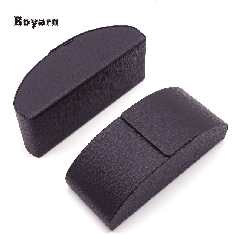 Glasses Case - Manufacturer HKBY Rectangle Hard PU Custom Logo Optical Packaging