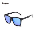 Sunglasses - Manufacturer Men's Square PC Frame UV400 AC Lenses Customizable