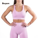 Yoga Bra - Manufacturer Women's Seamless Cross Back Padded Custom Plus Size Soft