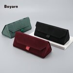 Glasses Case - Manufacturer Custom Logo High Quality Suede Sunglasses Storage