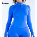 Sport Jacket - Manufacturer Women's Quarter Zip Seamless Quick-Dry Long Sleeve