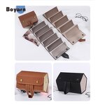 Glasses Case - Manufacturer 5-Slot Foldable Leather Custom Logo Travel Organizer