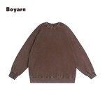 T-shirt - Manufacturer 350GSM 100%Cotton Oversized Men's Snowflake Wash Custom