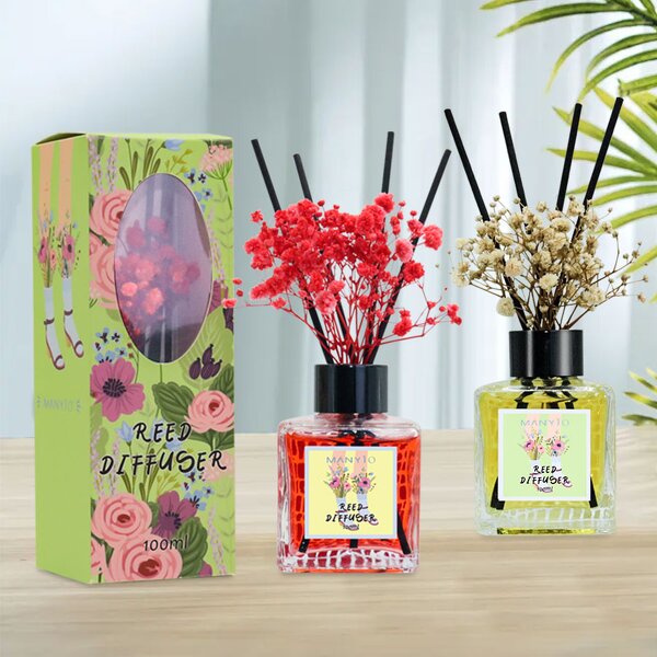 Reed Diffuser Manufacturer - Custom New Style 100ml with Arom Stick & Dried Flower