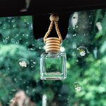 Car Air Freshener Manufacturer - Custom Wooden Lid Hanging with Flower Essential Oil
