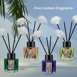 Reed Diffuser Set Manufacturer - Custom Luxury 50ml with Sola Flower & Packaging Box