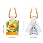 Car Air Freshener Manufacturer - 8ml Hanging Glass Diffuser, 200+ Flavors & Wooden Design
