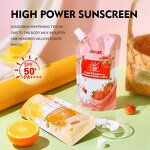 Sunscreen Manufacturer - OEM/ODM Fruit Flavor Water Gel Hydrating, Lightweight SPF