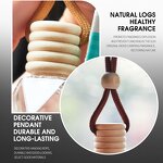 Car Air Freshener Manufacturer - 8ml Hanging Glass Diffuser, 200+ Flavors & Wooden Design