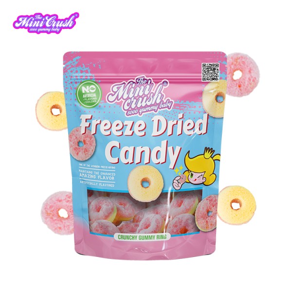 Freeze Dried Peach Ring Supplier - Sour Gummy Candy Bulk