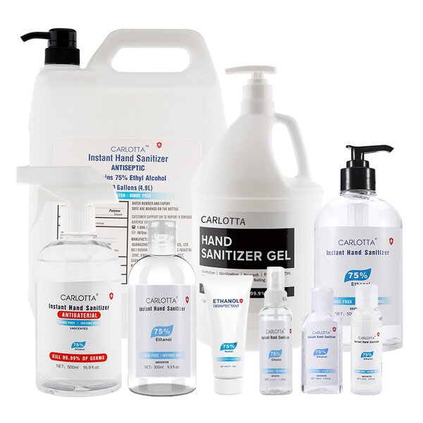 Hand Sanitizer - Manufacturer CARLOTTA 60-500mL 75% Alcohol Gel