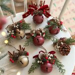 Christmas Tree Decor Manufacturer - Hot Selling Red Metal Jingle Bells